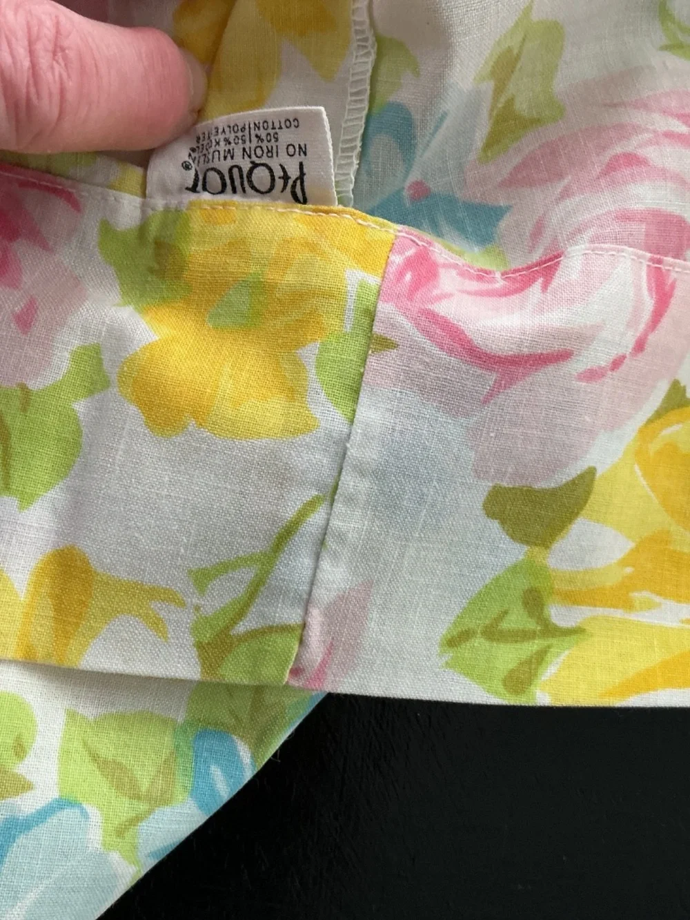 Vintage Fitted Sheet and Pillow Case